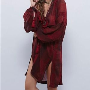Free People New Romantics Red Tunic!  L